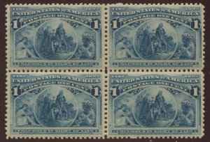 230 Columbian Mint Block of 4 Stamps NH BY2087
