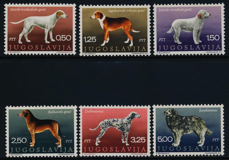 Yugoslavia 1026-31 MNH Dogs