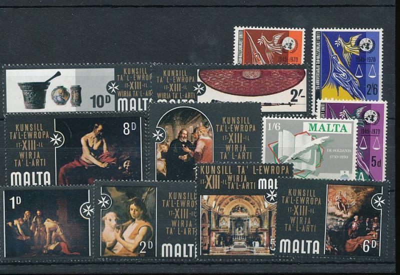 MALTA QE Christmas Expo Religion MNH 45+Stamps AG3115s