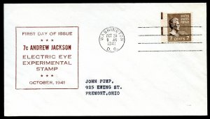 U.S. Scott 812 Electric Eye FDC Post Marked in Washington, DC