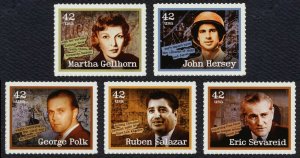 #4248-4252 42c American Journalists, Singles, Mint **ANY 5=FREE SHIPPING**