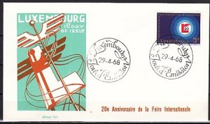 Luxembourg, Scott cat. 469, International Fair issue. First day cover. ^