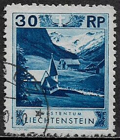 Liechtenstein #99 Used Stamp - Chapel at Steg