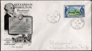 Saint Kitts, Worldwide First Day Cover, Americana