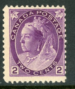 Canada 1898 QV Numeral 2¢ Purple Scott #76 Mint F175