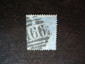 Stamps - Great Britain - Scott# 82 - Plate 23 - Used Part Set of 1 Stamp