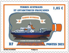 FSAT Scott #645 Ship in Bottle MNH