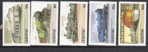 LESOTHO #453-457 1984 LOCOMOTIVES MINT VF NH O.G