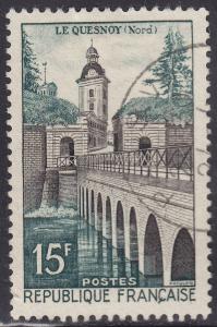 France 837 North Le Quesnoy Bridge 15Fr 1957