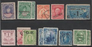 US #HAWAII, CUBA, CANAL ZONE STAMPS, what you see is what you get, mint ng, m...