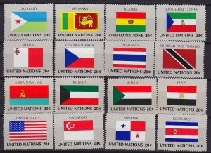 UNO New York [1981] MiNr 0343-88 ( **/mnh ) Flaggen II