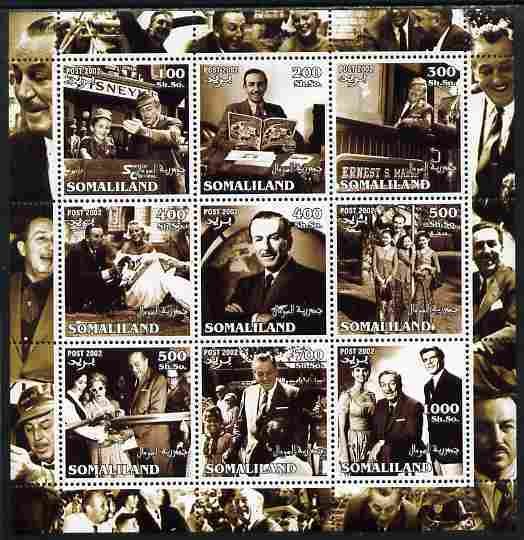 SOMALILAND - 2002 - Walt Disney #2 - Perf 9v Sheet - M N H-Private Issue