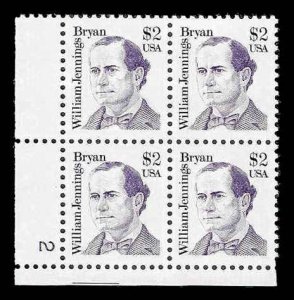 PCBstamps  US #2195 PB $8.00(4x$2.00) William Jennings Bryan, MNH, (PB-3)