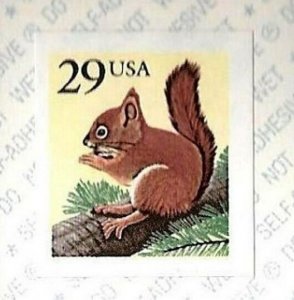 Scott#: 2489b - Red Squirrel 29c 1993 single stamp MNH OG