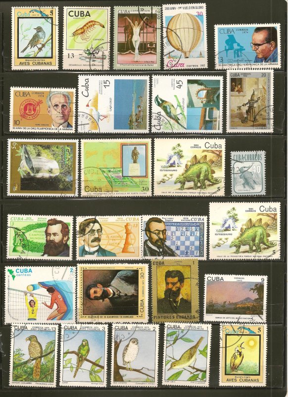 Cuba Collection of 26 Different 1970's-80's CTO/Used Commemorative ...