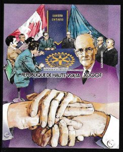 Upper Volya 1000F Airmail Sheet Rotary International Paul Harris Convention