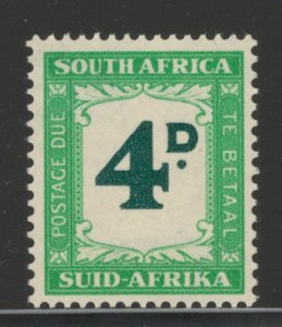 South Africa 1958 Postage Due 4p Scott # J43 MNH