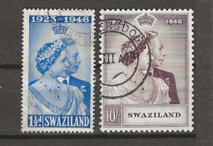 SWAZILAND 1948 SG 46/47 USED