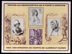 Sao Tome and Principe 526 Albrecht Durer Souvenir Sheet MNH VF