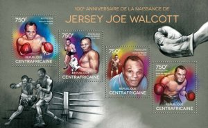 Centrafrique 2014 MNH.JERSEY JOE WALLCOT |  Michel Code: 4760-4763