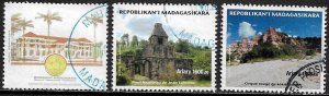 Malagasy Rep #1627-9 Used Set - City Hall - Furnace - Red Cirque