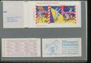 1987 Sweden Swedish Official Booklet Postage Stamp Yearset Collection Svenska