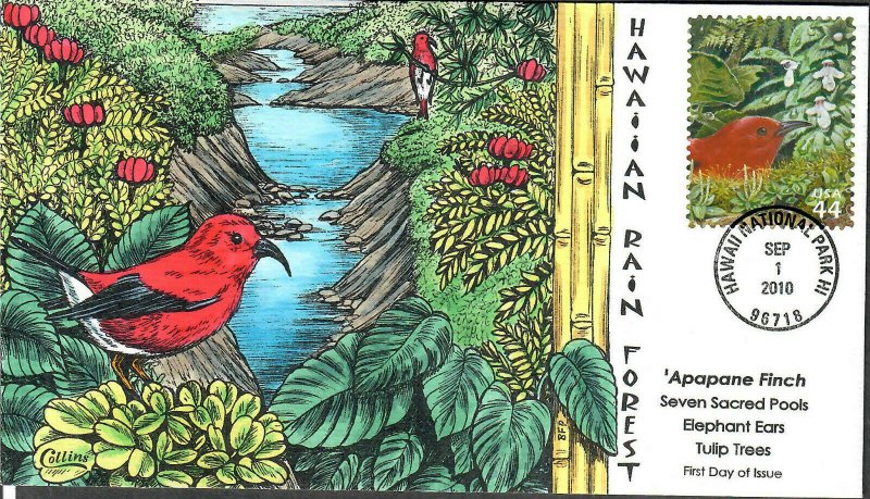 US Collins FDC Sc#4474 Hawaiian Rain Forest Set Of 10