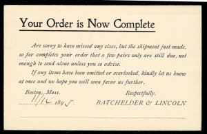 Dollar Box - 1895 Boston American Flag cancel - 7 on GPC