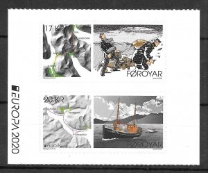 Faroe Islands 758-759 SA Bklt Stamps MNH 2020 CV $11.00