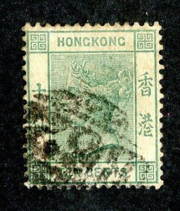 1882 Hong Kong Sc# 43 used cv. $2 ( 3671 BCX5 )