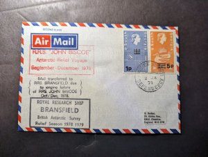 1979 British Falkland Islands Airmail Ship Cover South Georgia to Sale England