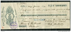 Sweden 1891-1903 Register Cover to Herault France with check inside