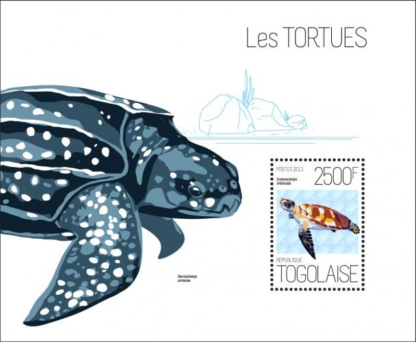 TOGO 2013 SHEET TURTLES REPTILES MARINE LIFE tg13622b