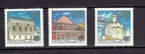 RUSSIA - 1993 HISTORIC BUILDINGS - SCOTT 6175 TO 6177 - MNH