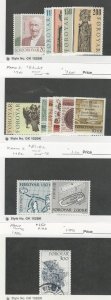 Faroe Islands, Postage Stamp, #53-8, 63-9, 81-2 Mint NH, 150 Used, 1980-86