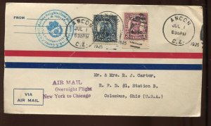 CANAL ZONE 77 & 85 ON 17 CENT RATE AIRMAIL COVER TO USA LV4811