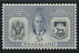 Nyasaland SG 170  SC# 94  MNH Protectorate Diamond Jubilee  see details 