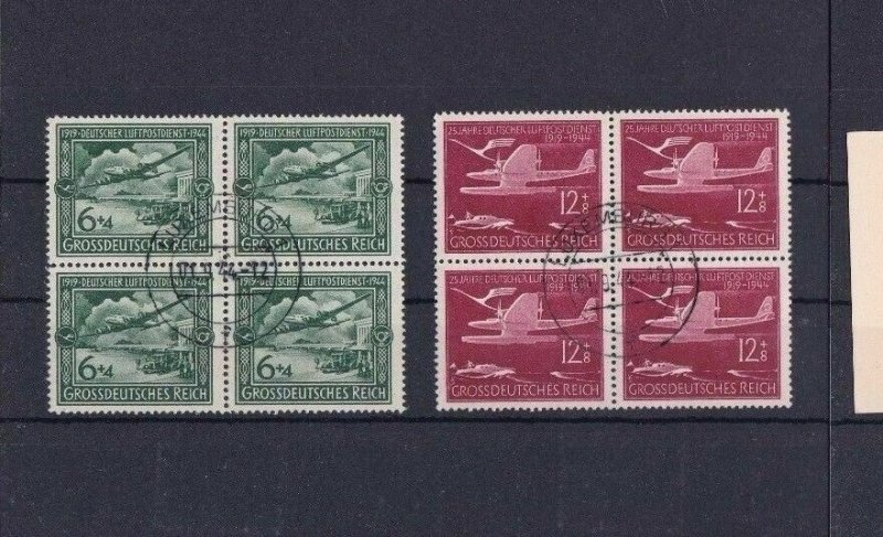 LUXEMBOURG CANCELS ON GERMAN THIRD REICH STAMPS ON PIECE       R2625