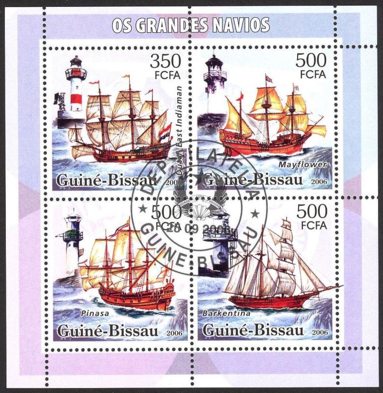 Guinea Bissau 2006 Sailing Ships Boats Sheet Used / CTO