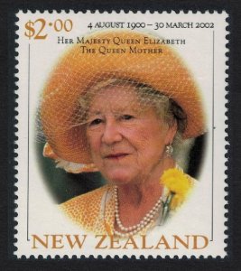 New Zealand Queen Elizabeth the Queen Mother Commemoration 2002 MNH SG#2509