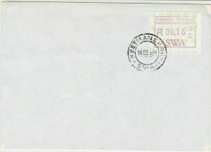 republic of south africa 1989 atm stamps cover ref 19182