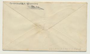 TRISTAN DA CUNHA 1937 CORONATION 1½d ON COVER TO UK, C9 CACHE SIGNED(SEE BELOW