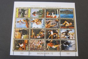Ajman State 1972 Sc 2495-2510a Olympics MUNICH MNH