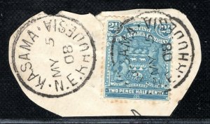 Rhodesia BSACo. KEVII SG.80 2½d Stamp *KASAMA* Postmark CDS 1908 Used RBLUE130