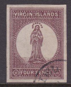 BR VIRGIN ISLANDS  An old forgery of a classic stamp .......................x805 