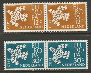 NETHERLANDS 387-88 MNH PAIR EUROPA V443