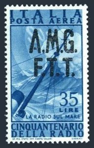 Italy Trieste Zone A C11,MNH.Michel 32. Air Post 1947.Radio at sea.