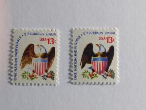 SCOTT # 1596 EFO AMAZING AMERICAN EAGLE COLOR VARIATION MINT NEVER HINGED GEM