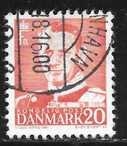 Denmark 307: 20o Frederik IX, used, F-VF