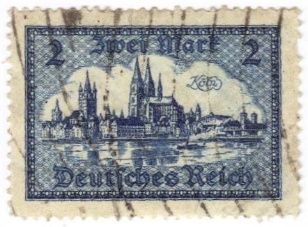 Germany #387 used 2-mark hi value CV $11.50